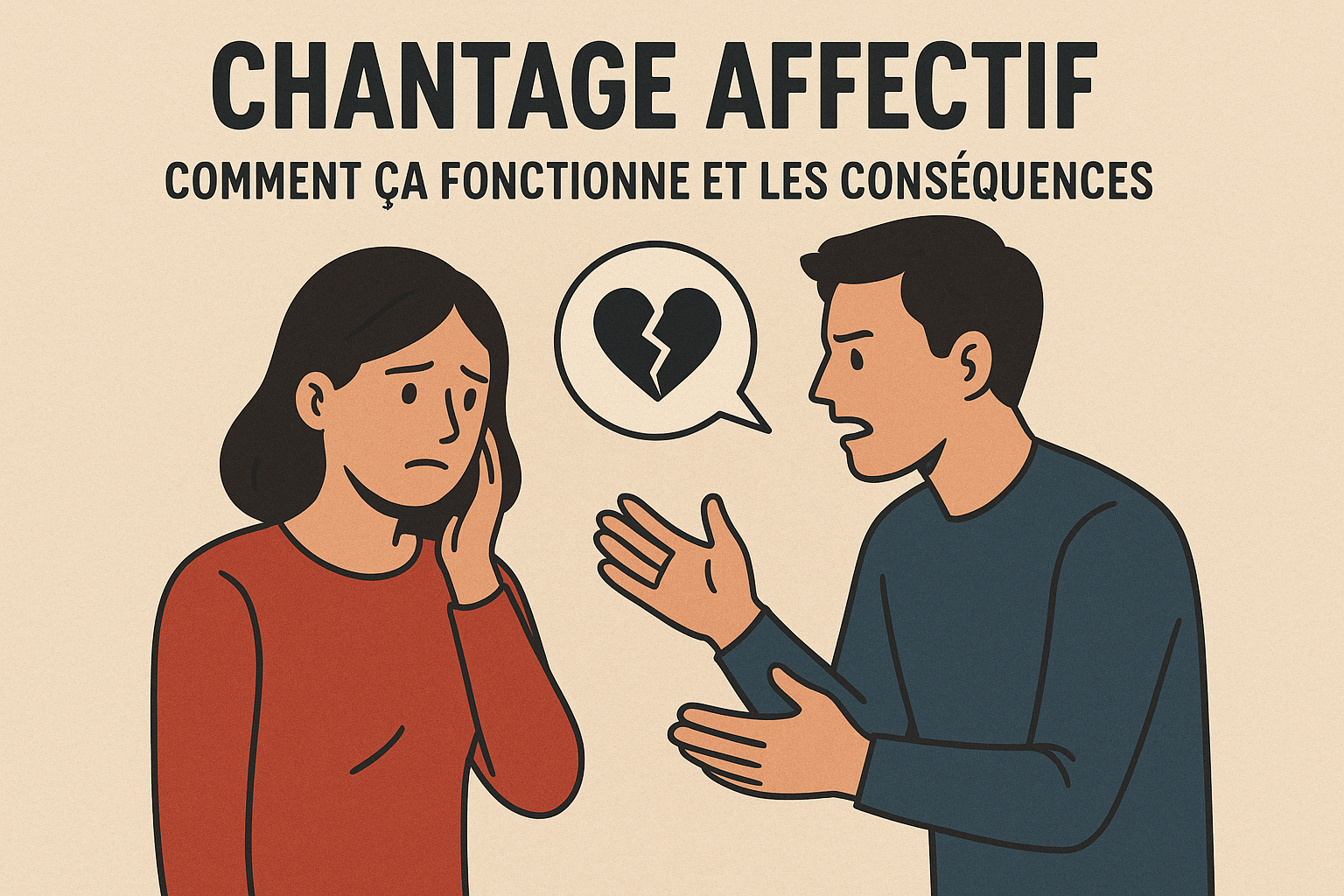 Chantage affectif : Les ficelles invisibles de la manipulation